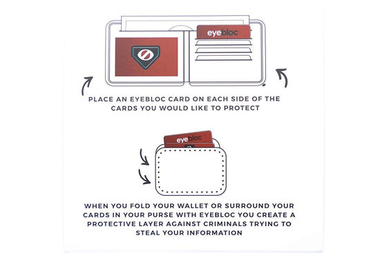 Imagine Card protectie contactless RFID si NFC pentru protejarea cardurilor bancare si pasapoartelor cu cip RFID - Smart Card - pachet cu 3 bucati