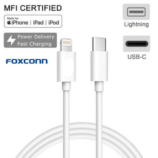 Imagine Cablu Date Usb C to Ligthning  FOXCONN  pentru iphone 11pro/max 9V-Bulk