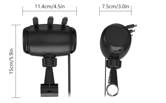 Imagine Incarcator De Masina 3 In 1 Cu Cablu Retractabil,Pentru Pasagerii Din Spate Pentru Telefoane Universale Iphone,Samsung,Android