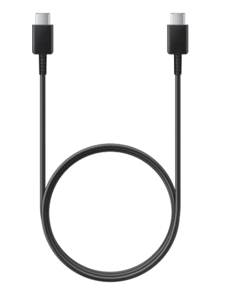 Imagine Cablu de date Sam USB Type C, 3A, 1m, Black