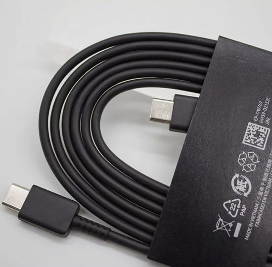 Imagine Cablu Type-C la Type-C Samsung Original Black 1,8m, 5A,Bulk