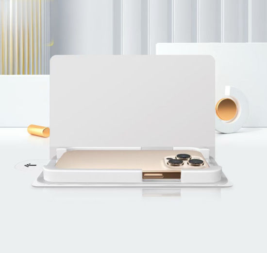 Imagine Kit Folii sticla compatibil cu iPhone 16e, huse silicon negru, instalare usoara si rapida cu dispozitiv de potrivire automata in 3 sec cu Easy Install Kit