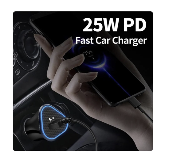 Imagine Incarcator auto QUANDES®, pentru Samsung super-incarcare rapida 25w