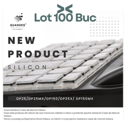 Imagine LOT 100 buc Husa silicon pentru tastatura Datecs DP25/DP25 MX /DP150/DP25X/ 30 ron pe buc