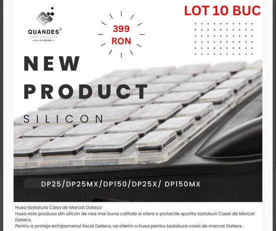 Imagine LOT 10 buc Husa silicon pentru tastatura Datecs DP25/DP25 MX /DP150/DP25X