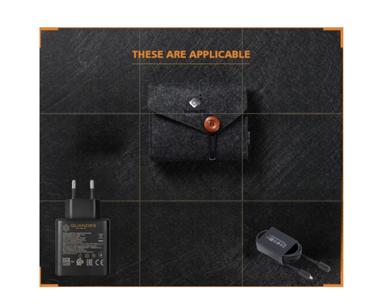 Imagine Incarcator super Fast Charge 45W PD usb C, T4510 compatibil cu Samsung S25, S24, S24, s23, 1 Cablu 1.8m USB-C - C 5A, Geanta portabila de depozitare din fetru