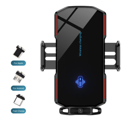 Imagine Incarcator Auto Wireless 15W, UNIVERSAL, Fast charge, Universal, Smart Sensor, Universal, Samsung, iPhones, Huawei