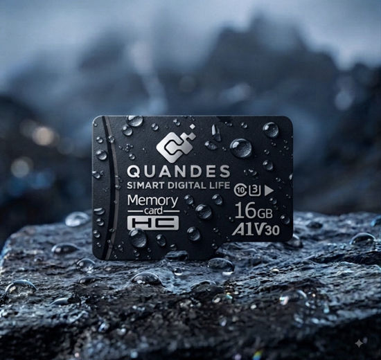 Imagine Card de memorie QUANDES® Premum MicroSDHC, 16GB, Class 10, Mare viteza U3, V30, A1 Viteza de citire Max 83 MB/s ,Viteza de scriere 55 MB/s (36 ron pe buc) Lot 10 buc
